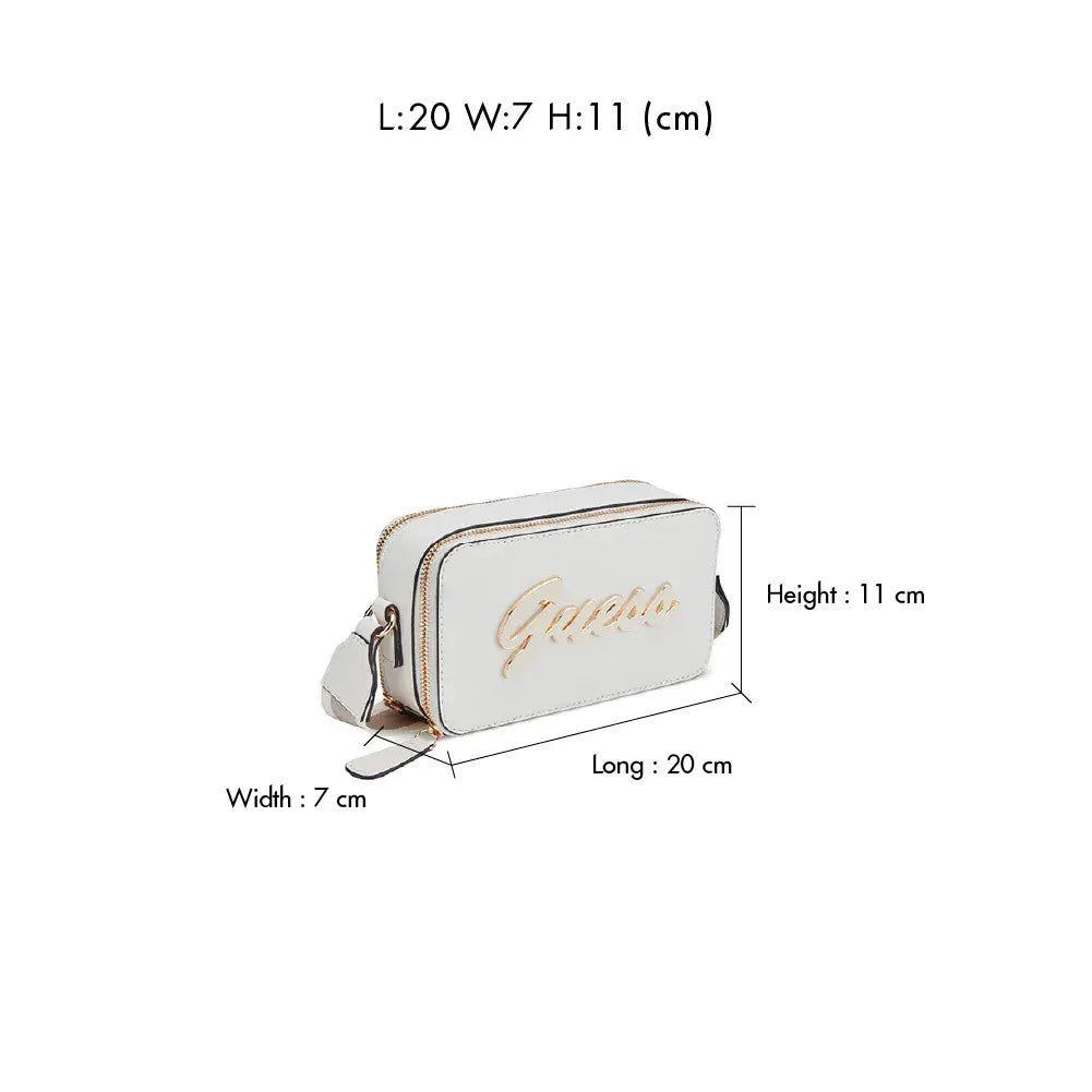 Guess Carrara Mini Crossbody Bag - Cream LG978070.