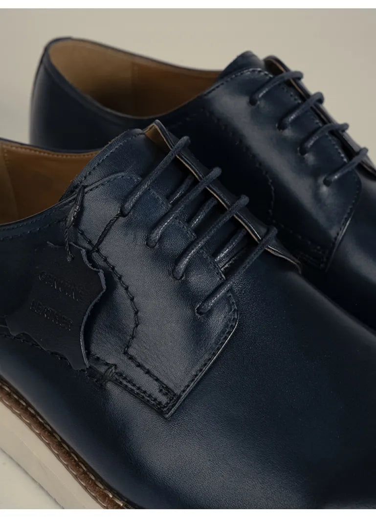 Polo Men's Casual Gibson Lace Up Shoes Navy