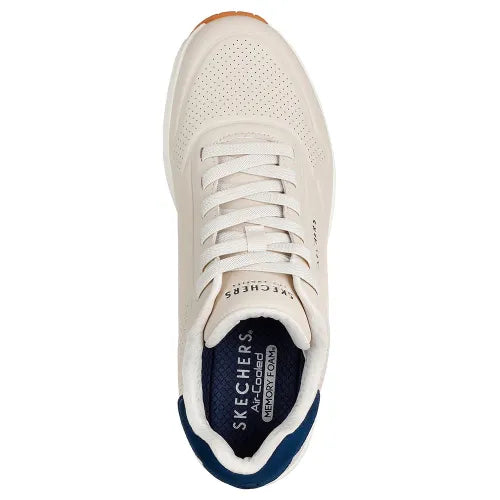 Mens Skechers Uno Tailored Air Mens Classic Low Cut Trainers 183007-NTBL.