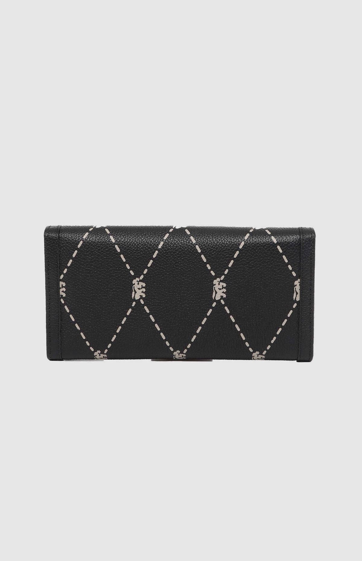Pringle Flapover Purse Black Argyle  AOP  PR112041.
