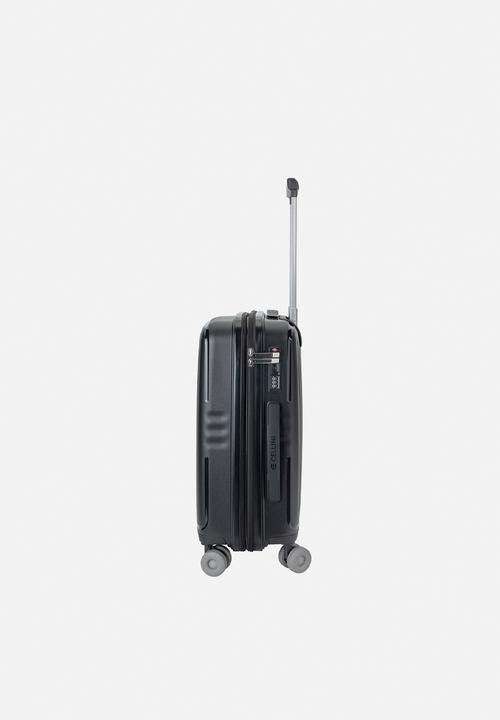 Cellini Rapido Hard Shell 4 Wheel Trolley Case – Black.