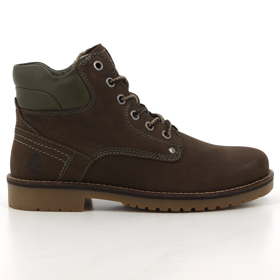 Hush Puppies Wrangle Ladies Boots Dark Olive Nubuck.