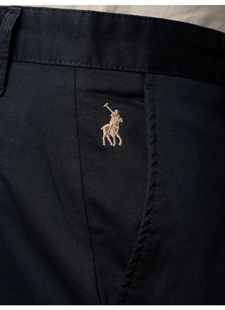 Polo Mens Milan Straight Fit Chino- Black