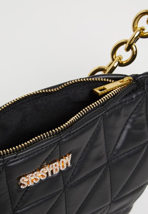 Sissyboy Half Moon Quilted Handbag - Natural