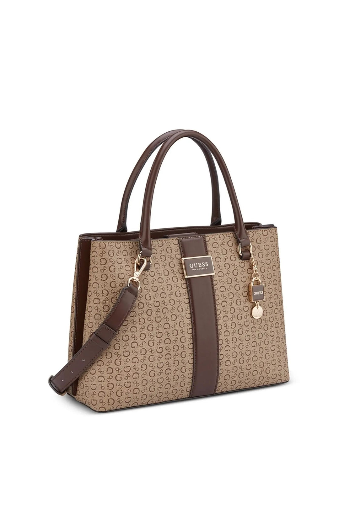 Guess Isabella Satchel Hand Bag - Walnut SG193206 GM19316.