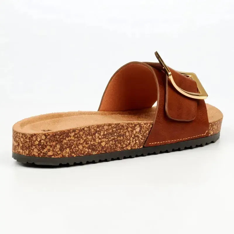 Butterfly Hallie 5 Slide - Tan.