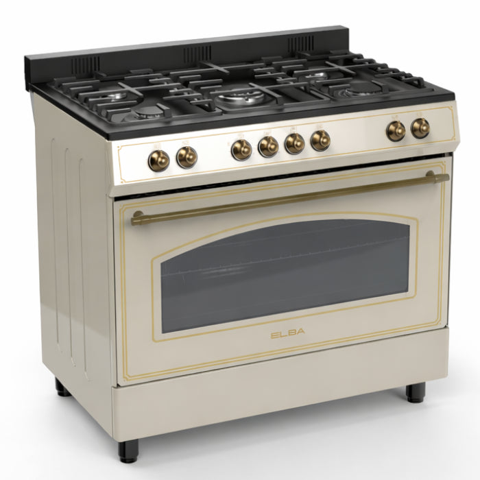 ELBA 9S4EX937KC 90CM 5 GAS BURNER STOVE