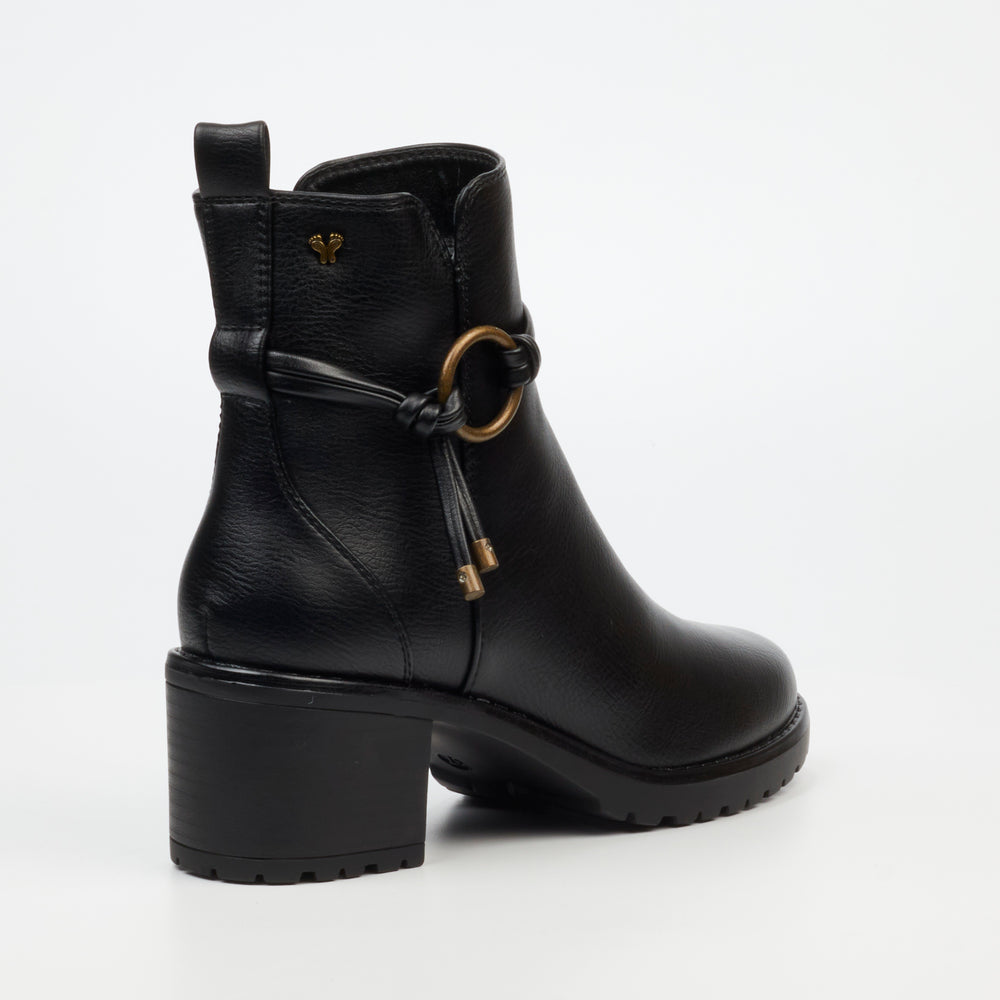 Butterfly Feet Noxer 3 Ladies Ankle Boot - Black.