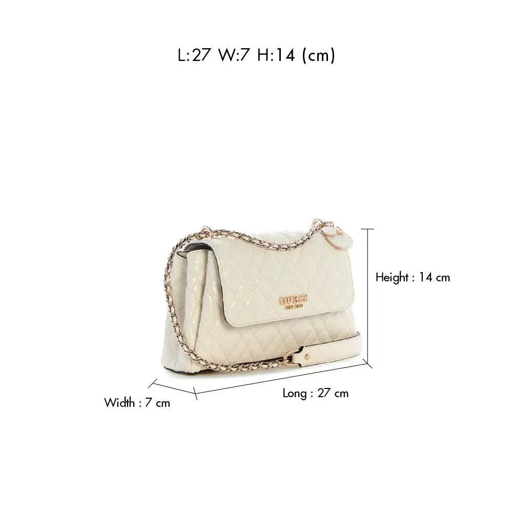 Guess Isemay Convertible Crossbody Flap Off-white GG962821.