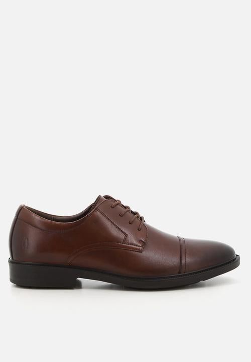 Hush Puppies Men's Formal Shoes Lace Up Dark Tan.