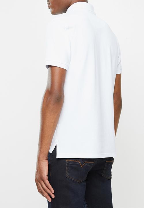 Polo Mens Stretch Pique Golfer White 501605.