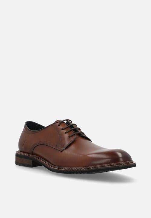 Polo Formal Shoe Classic Gibson Lace Up In Tan 0072417