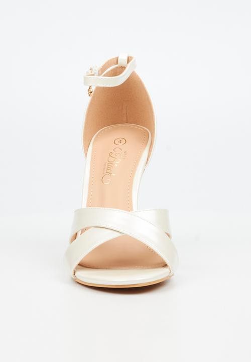 Miss Black Ladies Heel Jazz 33 White Pearl