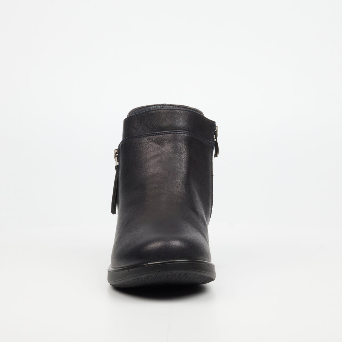 Butterfly Feet Bexly 1 Ladies Ankle Boot - Navy - Faux Leather.
