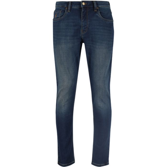 Polo Mens Slim Denim Jean Knitted  Dark Wash