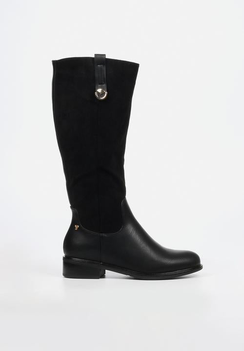 Butterfly Feet Huda 18 Ladies High Boot - Black.