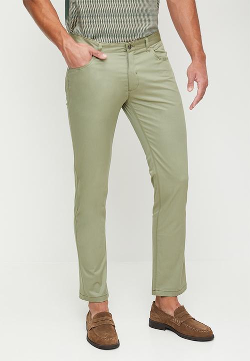 Polo Men's 5 Pocket Slim Leg Trouser Sage