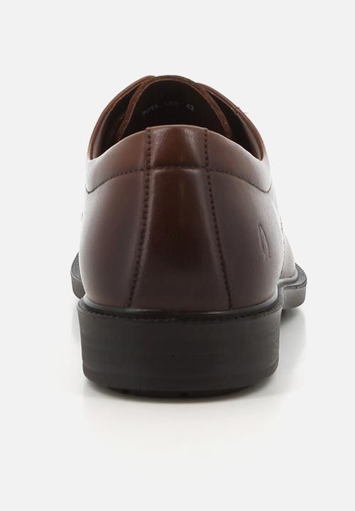 Hush Puppies Men's Formal Shoes Lace Up Dark Tan.