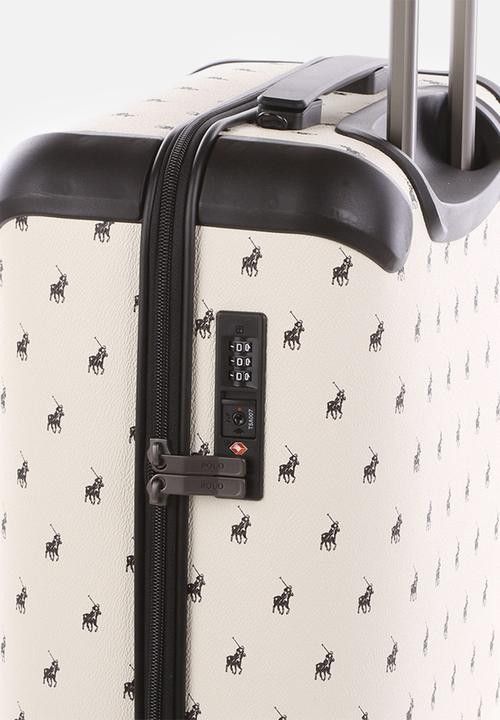 Polo Double Pack Carry-On Trolley Case 55 CM Beige.