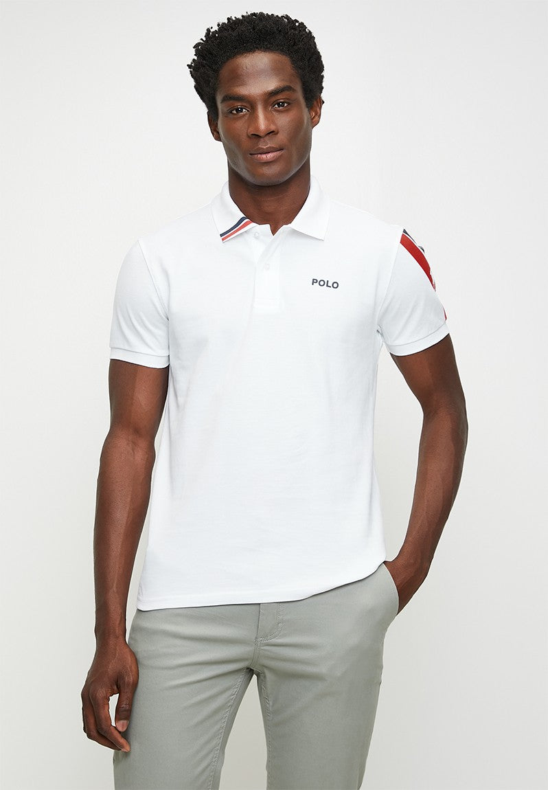 Polo Mens Active Sleeve Pony Short Sleeves Golfer - White