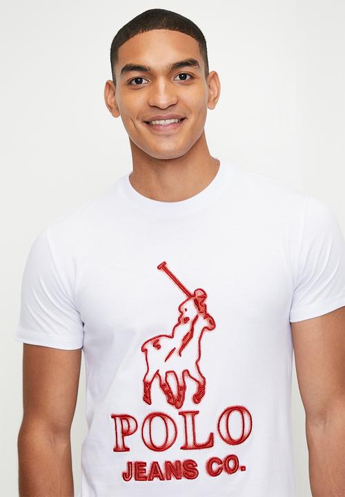 POLO Cebo Pjc Glow Logo Short Sleeve Tee - White.