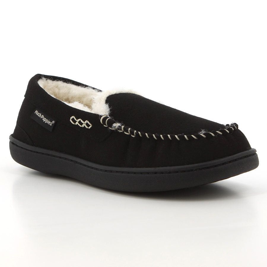 Hush Puppies Ladies Winter Slippers Alessandra Black