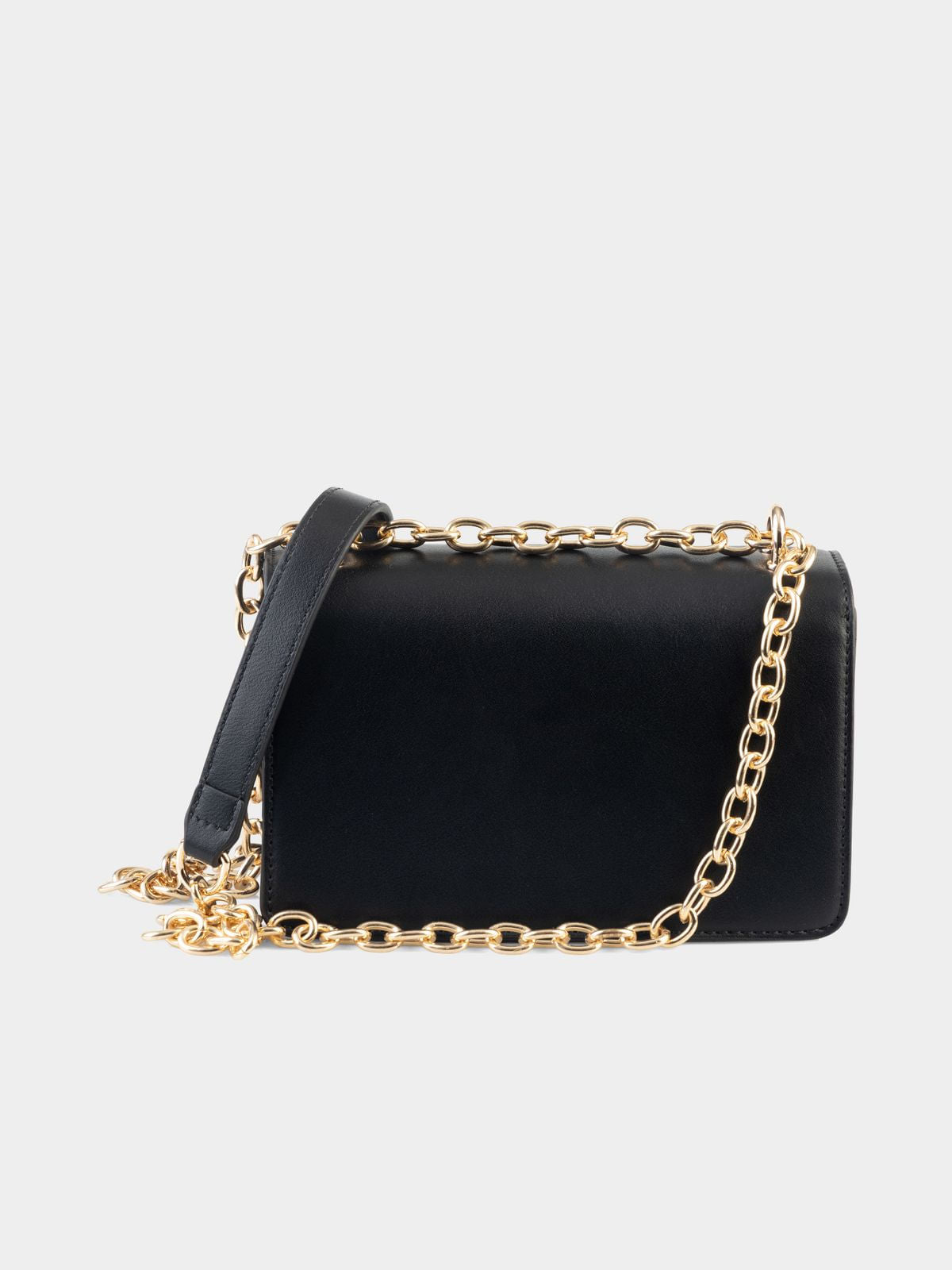 Women's Sissy Boy Black Structured Crossbody Bag