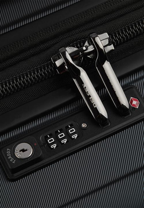 Delsey Shadow 5.0 Trolley Suitcase Black.