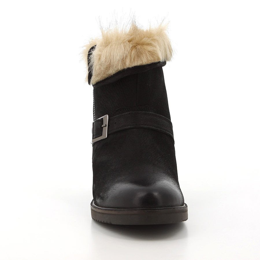 Hush Puppies Tyler Boots Black Leather HPL012.