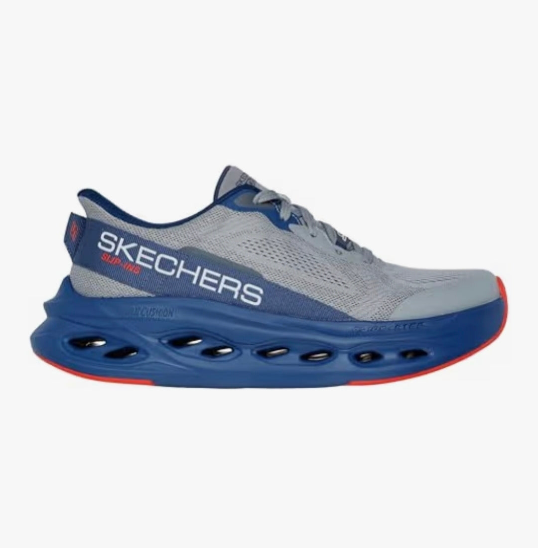 Mens Skechers Glide Step 220421 - Grey/Navy.