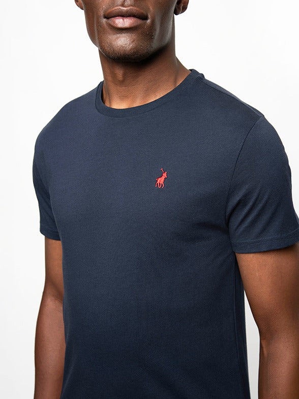 Polo Lucas Crew Neck T-Shirt - Navy.