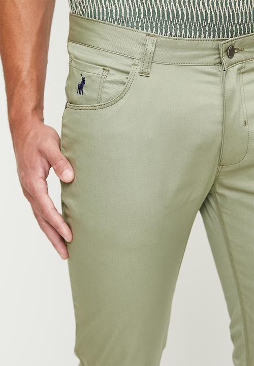 Polo Men's 5 Pocket Slim Leg Trouser Sage