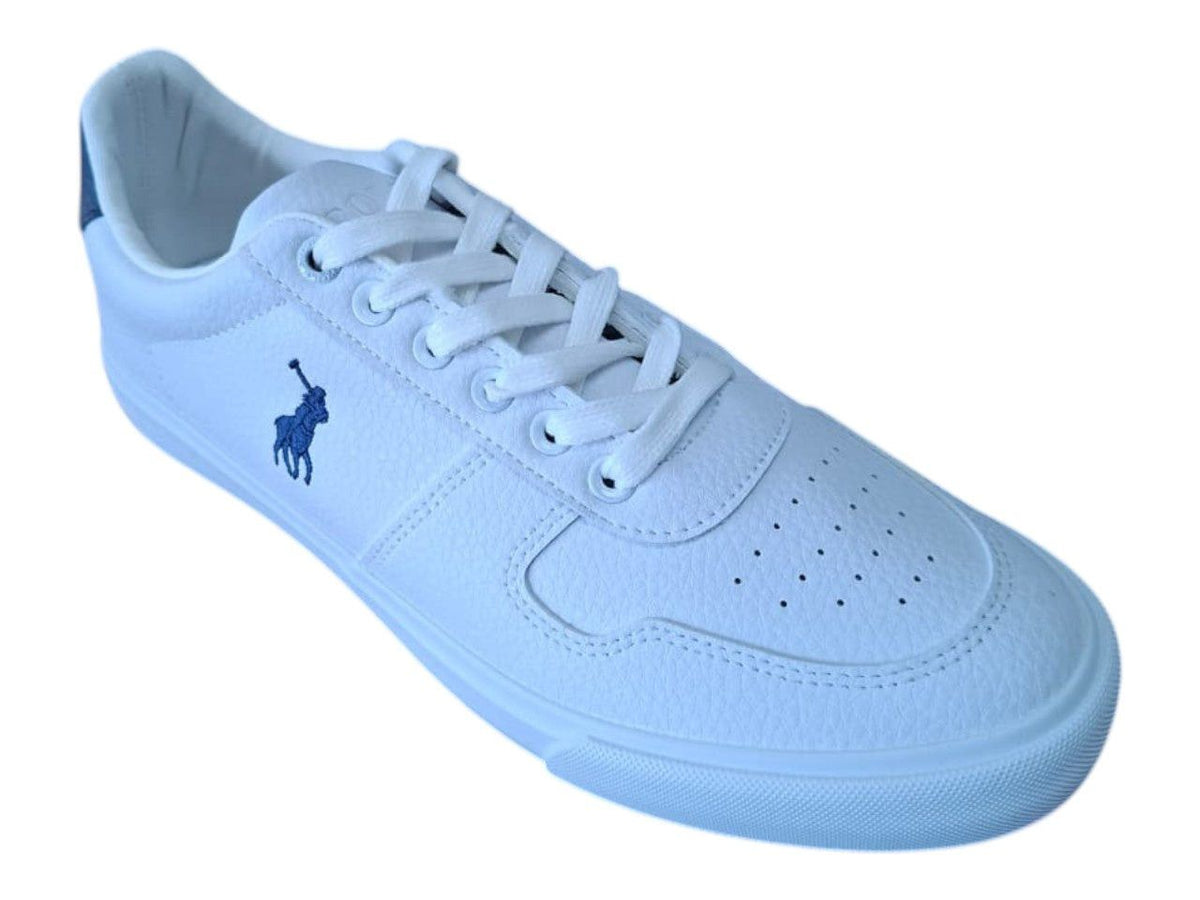 Polo Mens Action Leather Sneaker White 0072453.