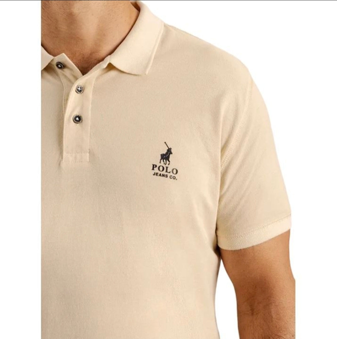 Polo Pjc Overdyed Short Sleeve Golfer - Peach.