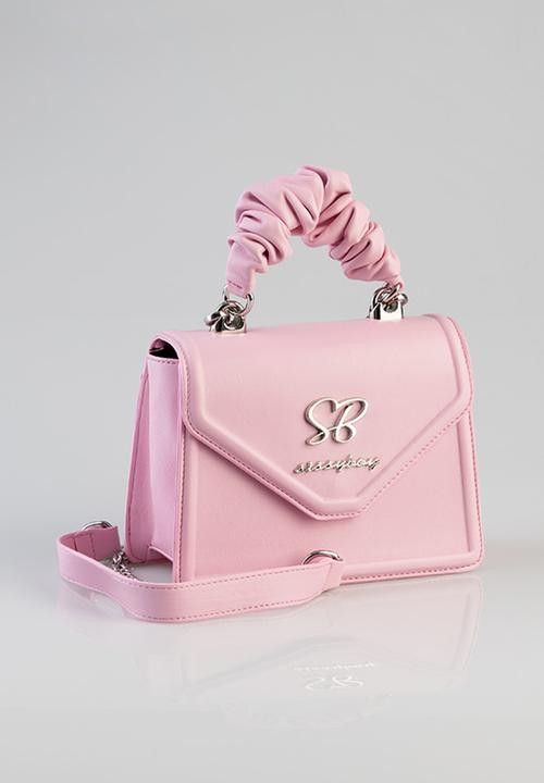 Sissy Boy Pastal Bag Pompom Handle Pink.