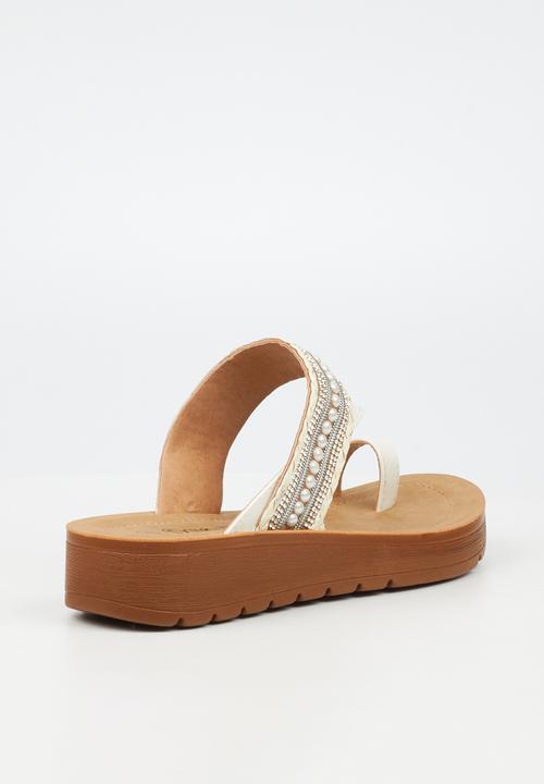 Butterfly Xara 5 toe post - White