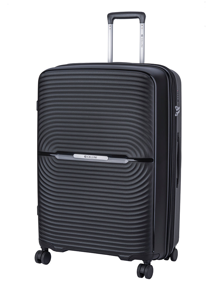 Cellini Sonic 4-Wheel Trolley Case – Black.