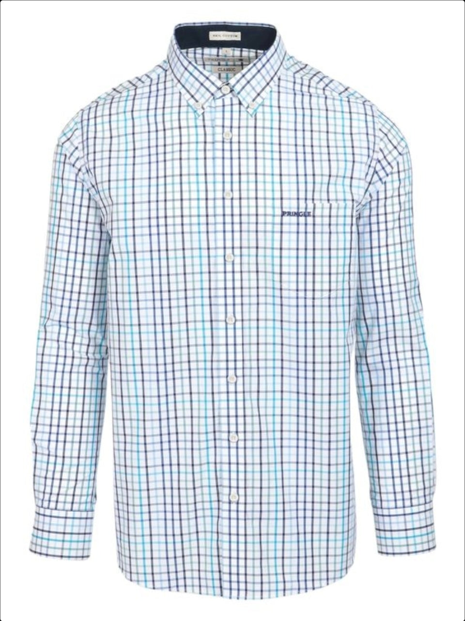 Pringle Blake Classic Long Sleeve Shirt - Green PR111455.