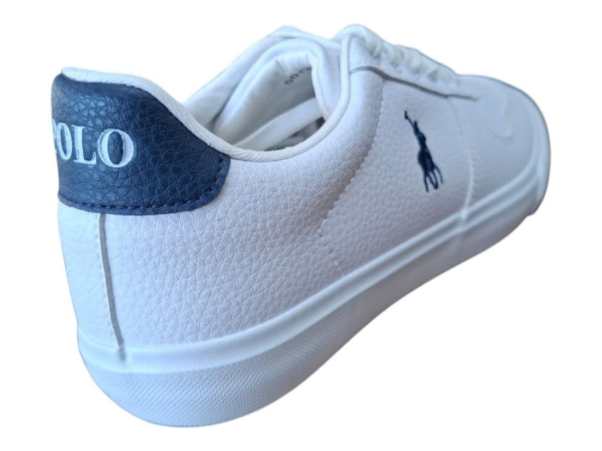 Polo Mens Action Leather Sneaker White 0072453.