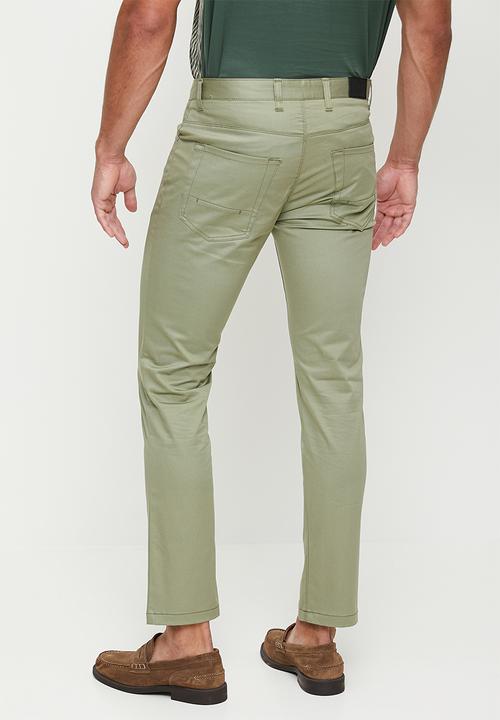Polo Men's 5 Pocket Slim Leg Trouser Sage
