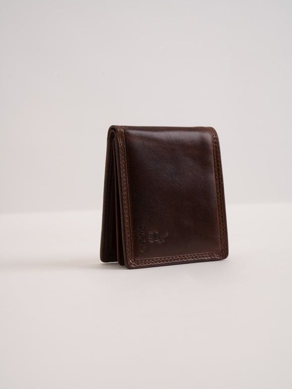 Polo Wallet Brown Billfold KenyaW Top Flap PO450542.