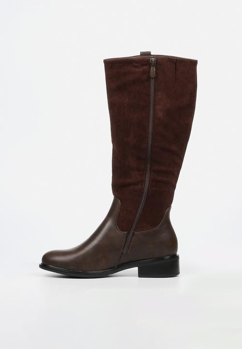 Butterfly Feet Huda 18 Ladies High Boot - Chocolate.