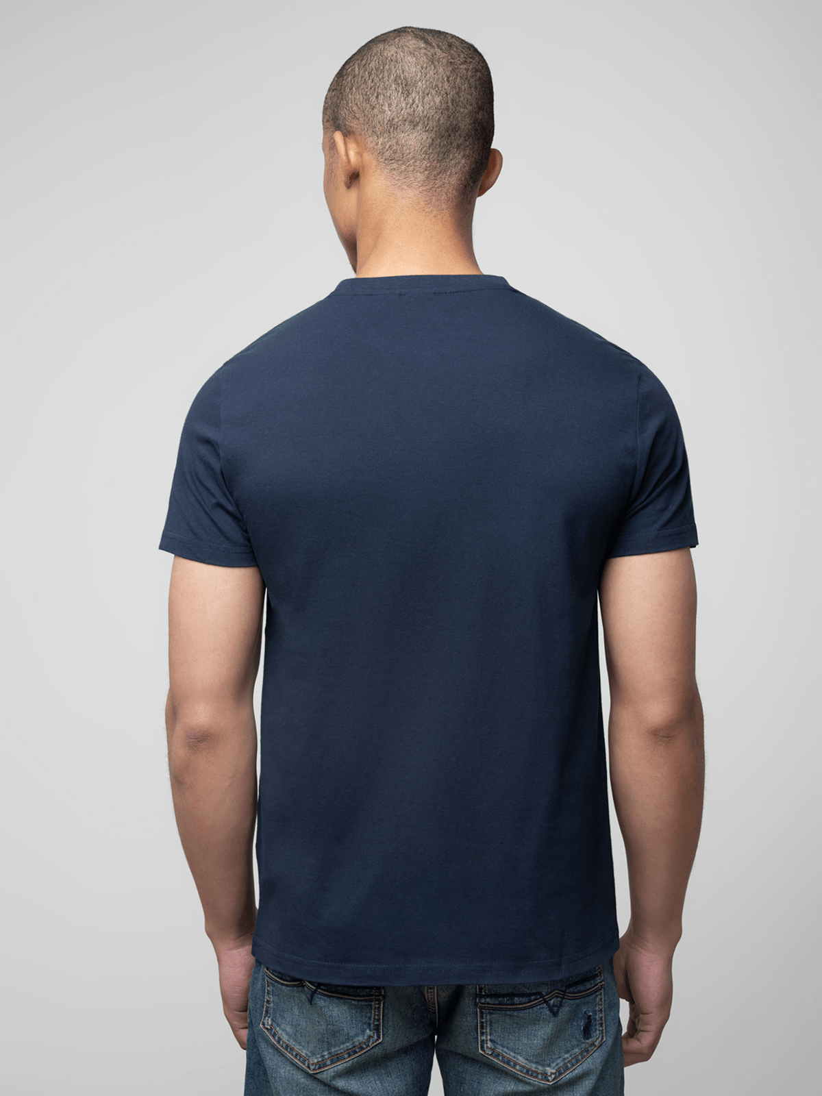 Polo Crew Neck T-Shirt - Navy.