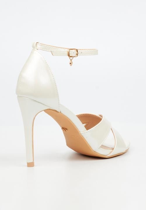 Miss Black Ladies Heel Jazz 33 White Pearl