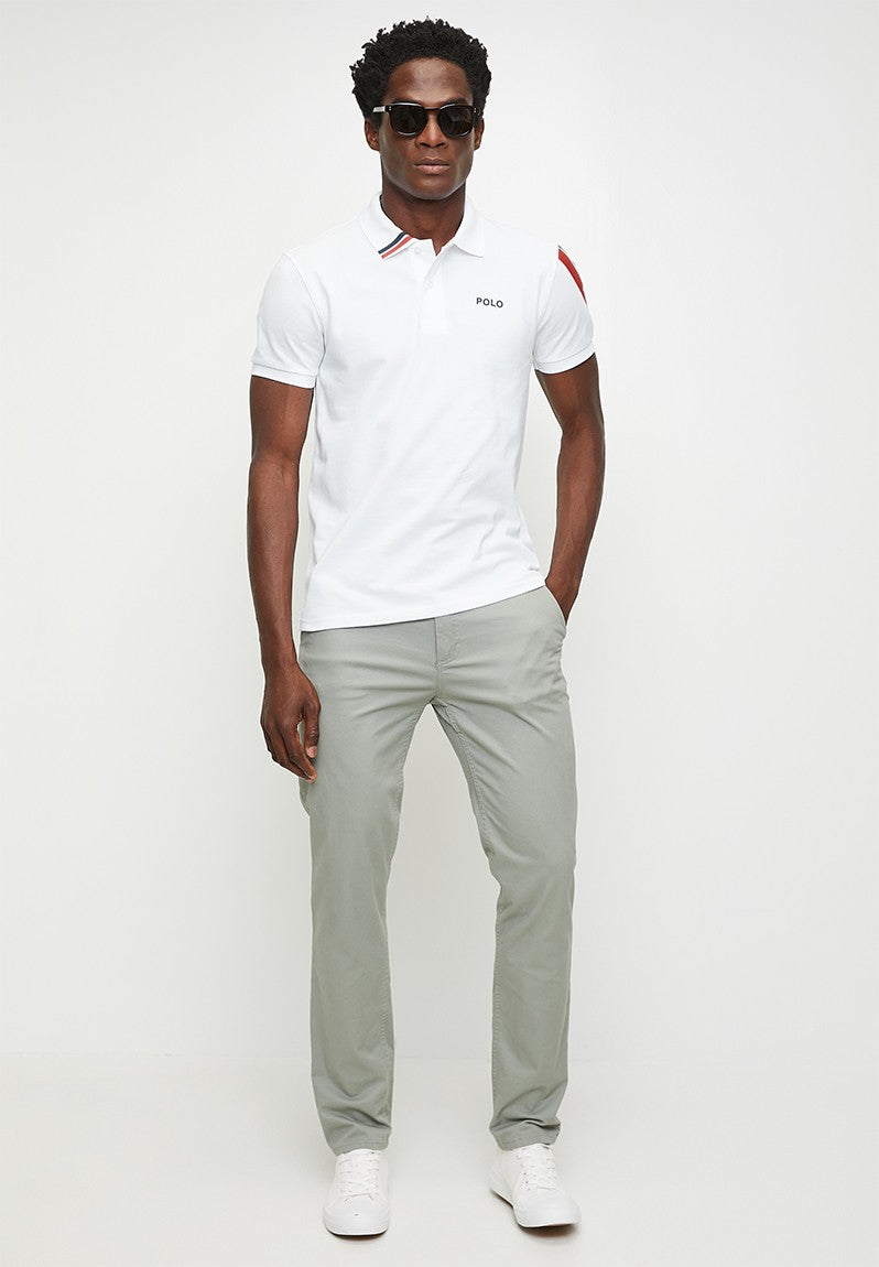 Polo Mens Active Sleeve Pony Short Sleeves Golfer - White