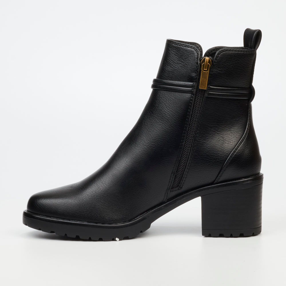 Butterfly Feet Noxer 3 Ladies Ankle Boot - Black.