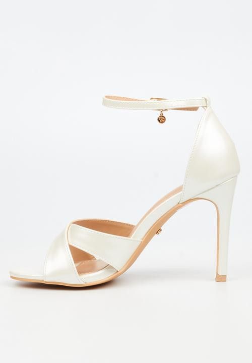 Miss Black Ladies Heel Jazz 33 White Pearl
