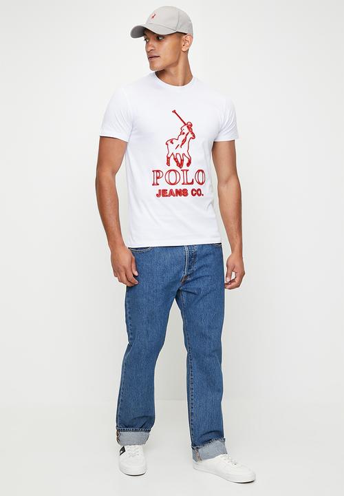POLO Cebo Pjc Glow Logo Short Sleeve Tee - White.