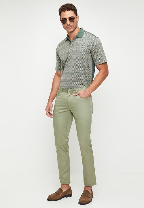 Polo Men's 5 Pocket Slim Leg Trouser Sage