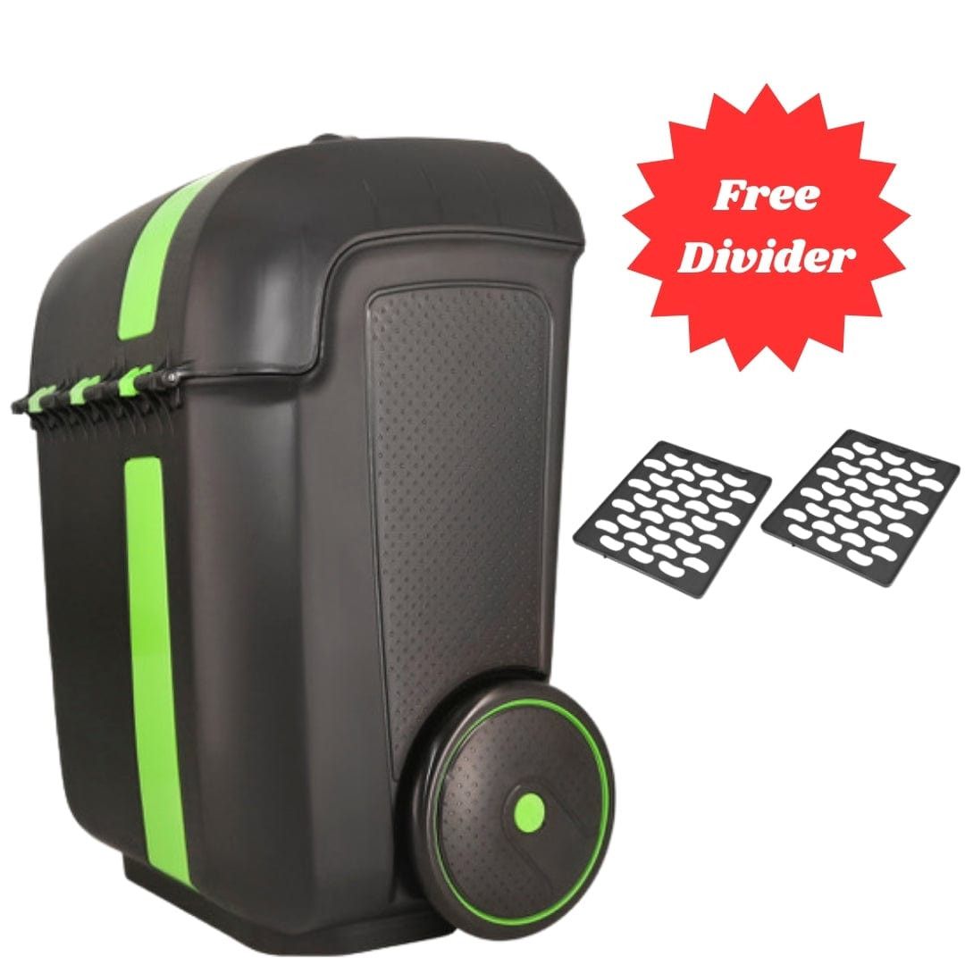 Rolo School Bag Rolo Xl School Trolley Bag + Free Dividers Black & Green (7903353634905)